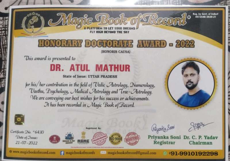 Honorary Doctarate Award